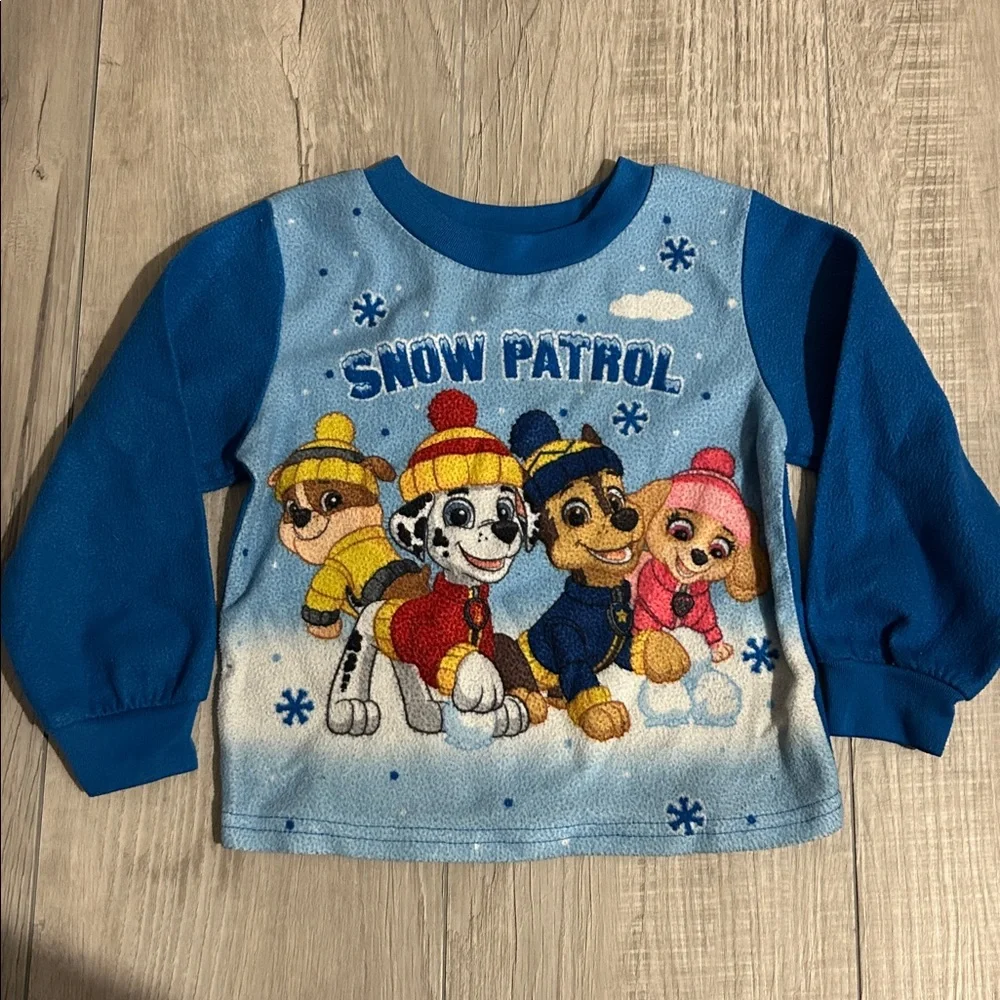 Toddler Boy’s Paw Patrol Fleece Pajama Set Sz 3T